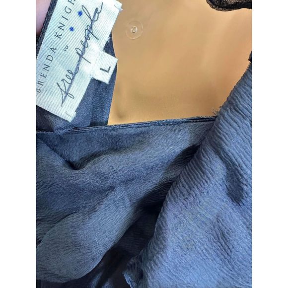 New Free People Night Slip Maxi Dress By Brenda Knight Size L - Picture 5 of 6